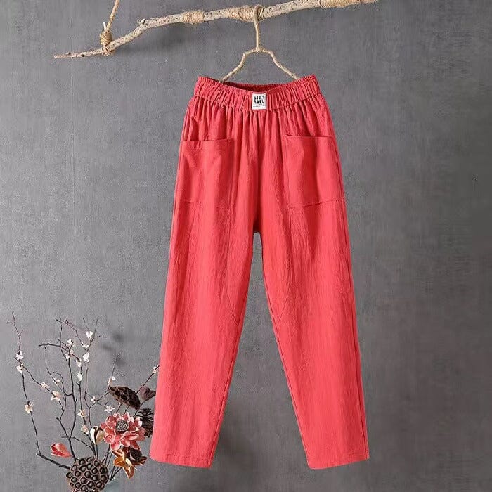 FREYA | Linen blend Trousers