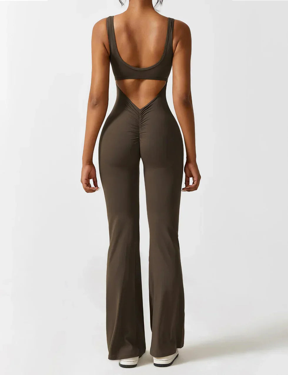 ELAA | Flared Halter Jumpsuit