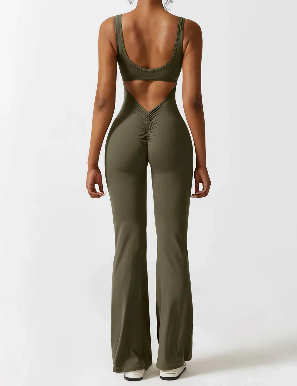 ELAA | Flared Halter Jumpsuit